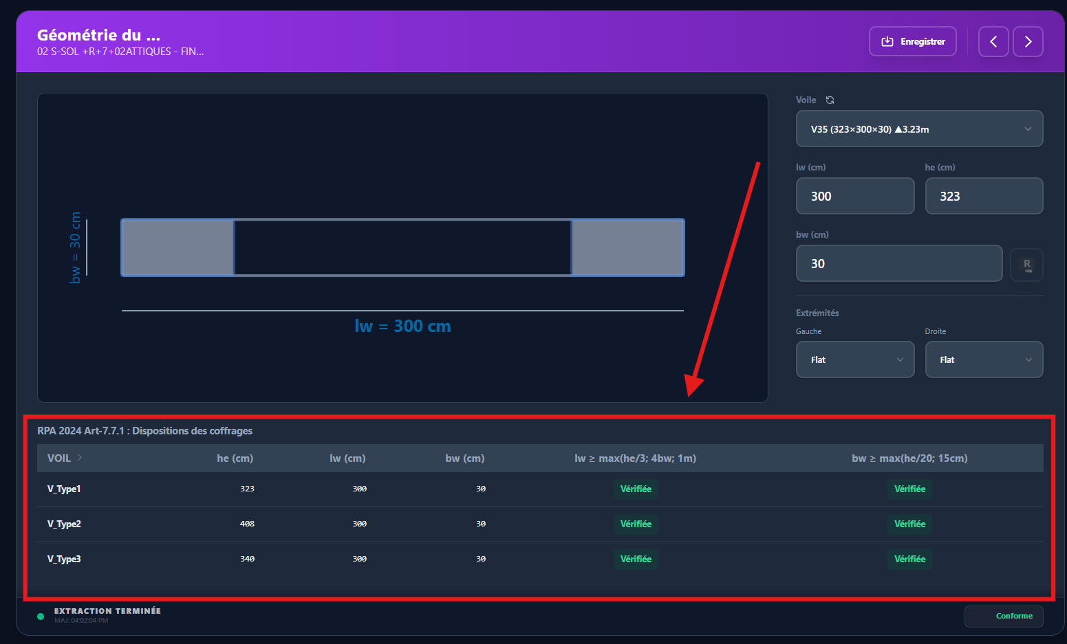 Wall Geometry Schema